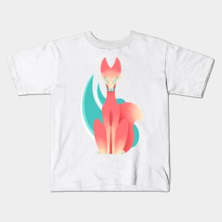 Two-Tailed Fox :: Canines and Felines Kids T-Shirt